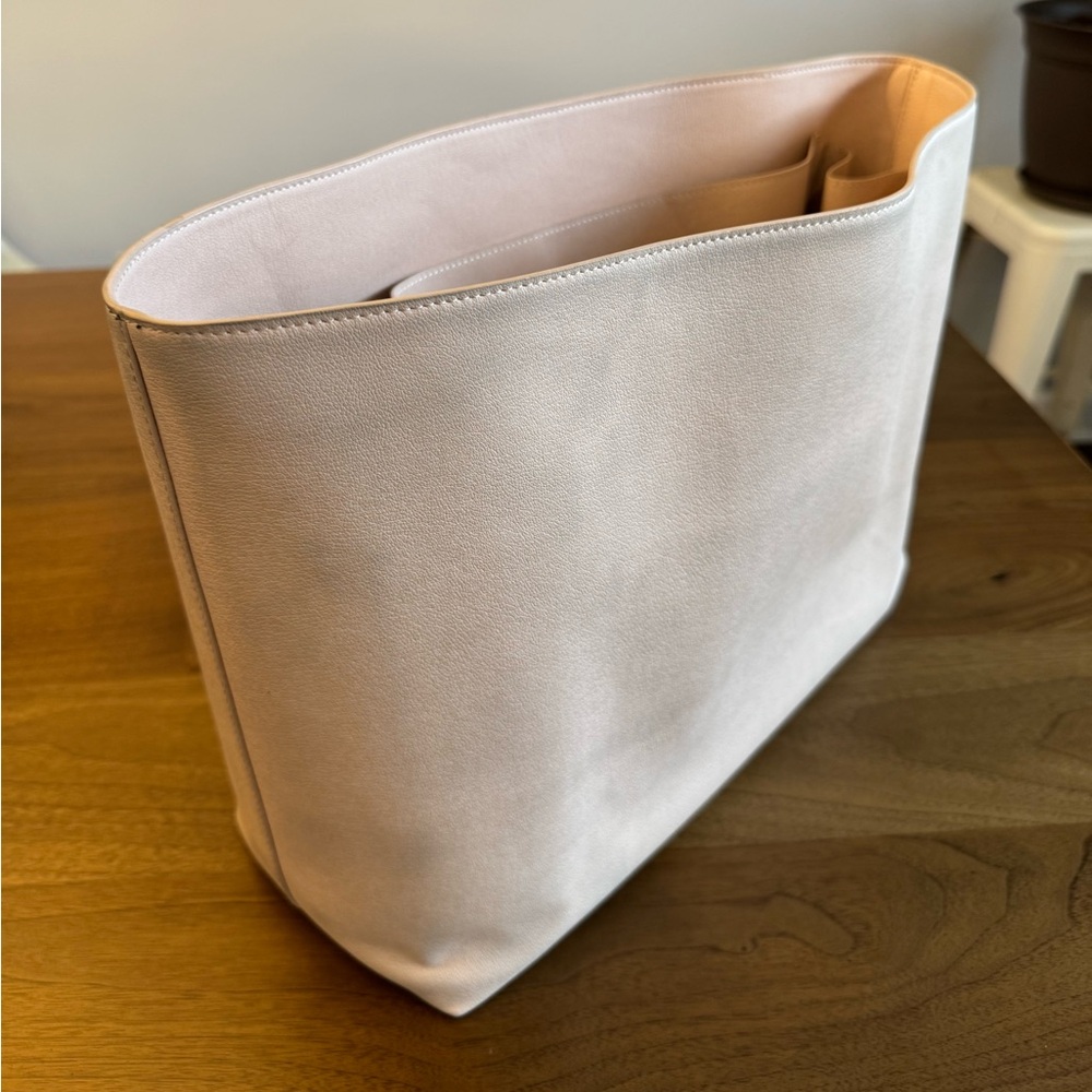 Leather Tote with Suede Insert - Picture 16 of 16